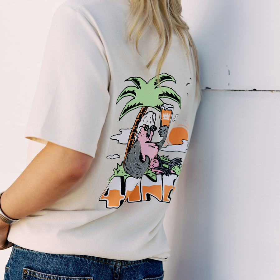 4 Pines Galah Tee Oat