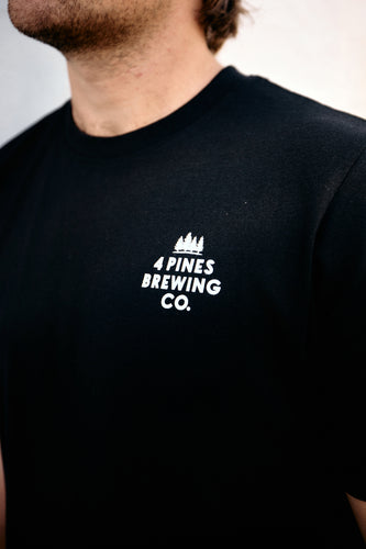 4 Pines Core Logo F&B Tee Black