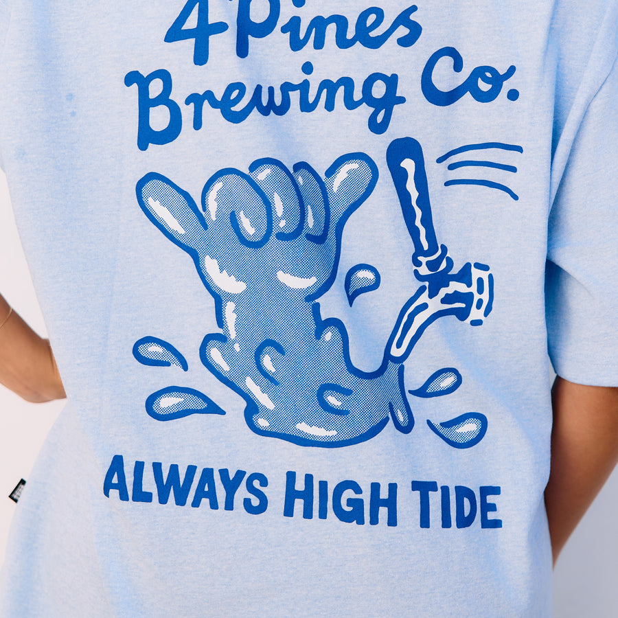 4 Pines High Tide Tee Powder Blue