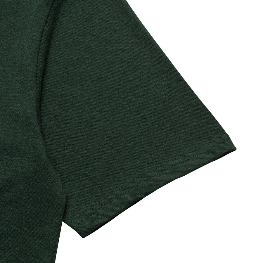 4 Pines Core Stacked Logo Tee Forest