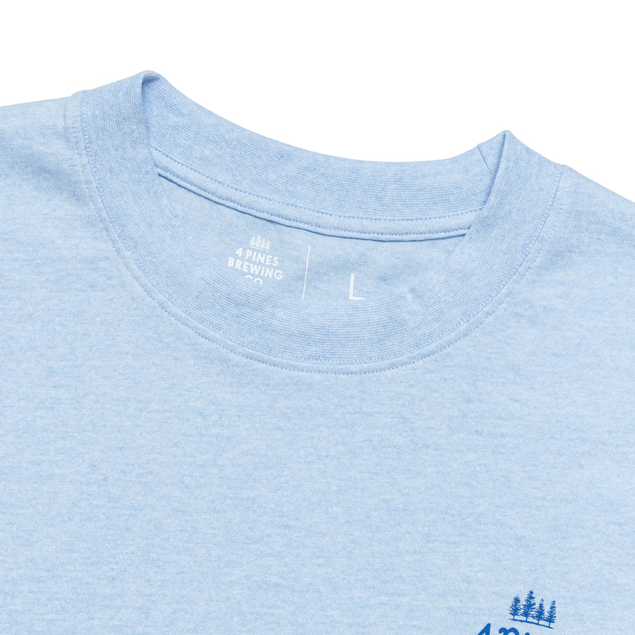 4 Pines High Tide Tee Powder Blue