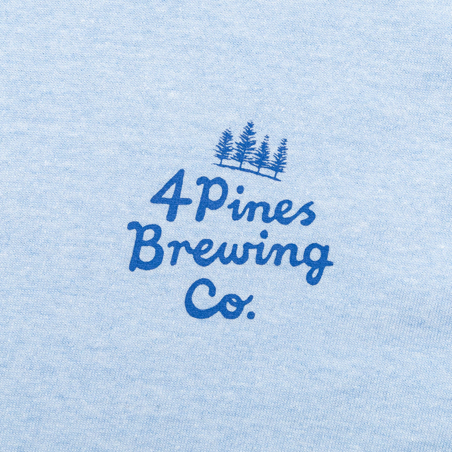 4 Pines High Tide Tee Powder Blue