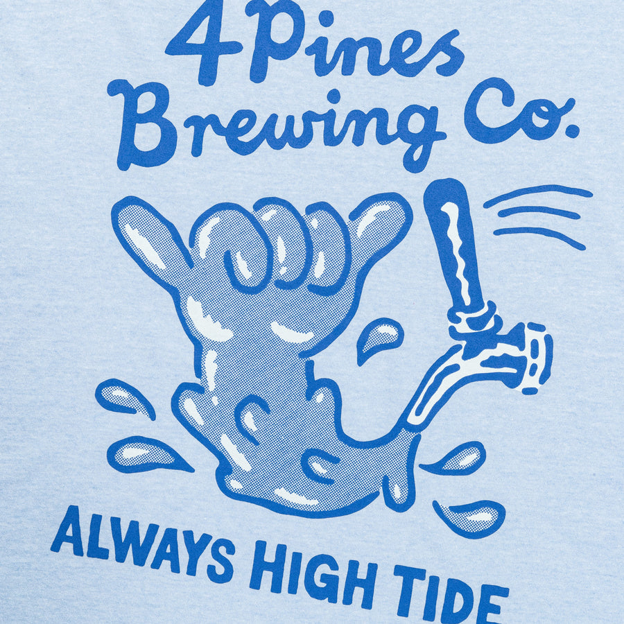 4 Pines High Tide Tee Powder Blue