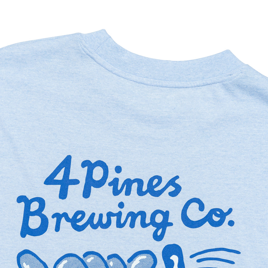 4 Pines High Tide Tee Powder Blue