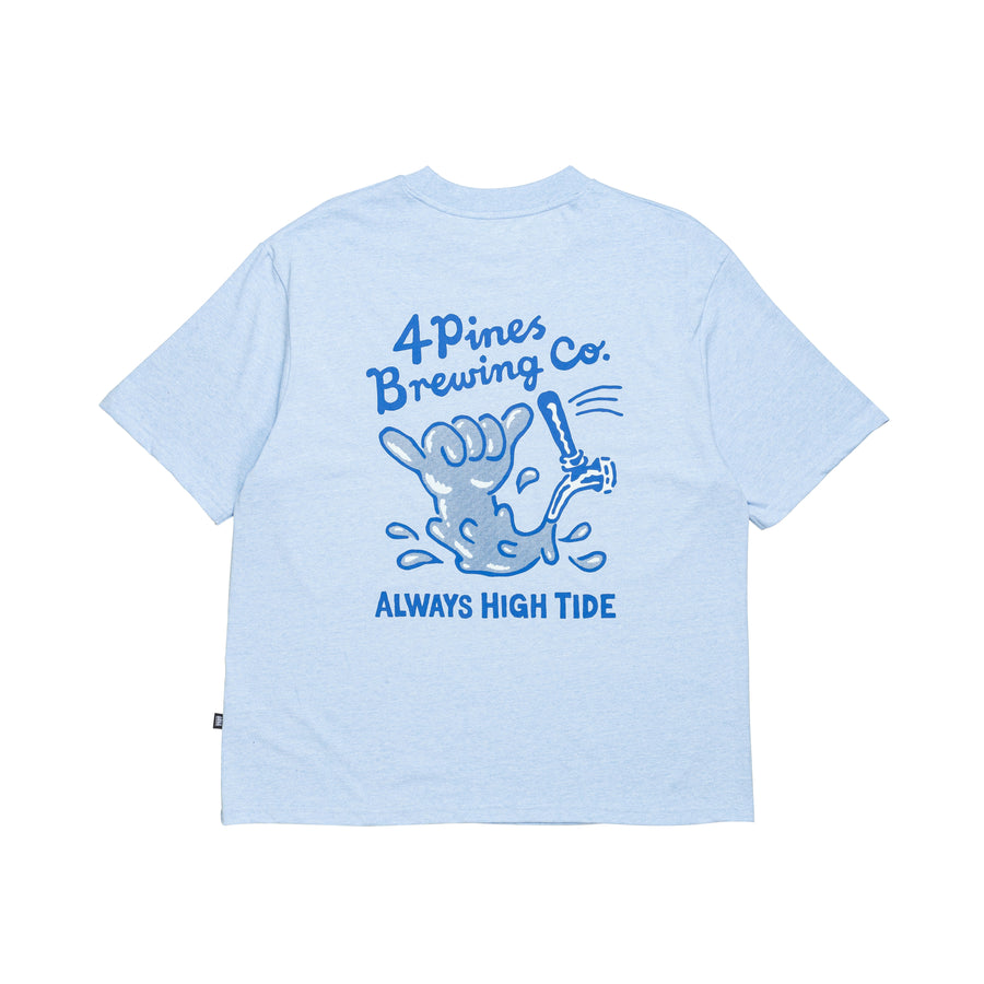 4 Pines High Tide Tee Powder Blue