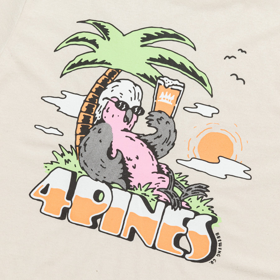 4 Pines Galah Tee Oat