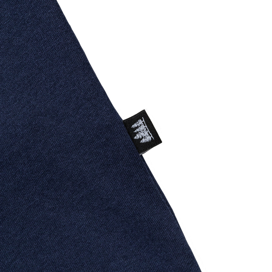 4 Pines Core Stacked Logo Tee Navy