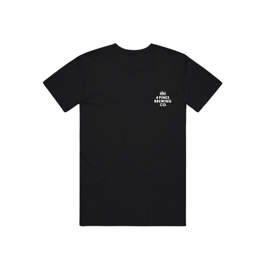 4 Pines Core Logo F&B Tee Black