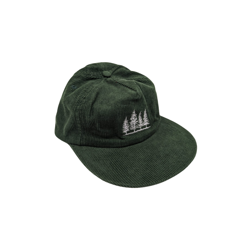 4 Pines Forest Green Cord Hat