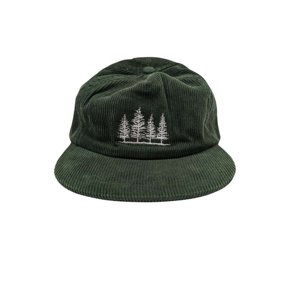 4 Pines Forest Green Cord Hat