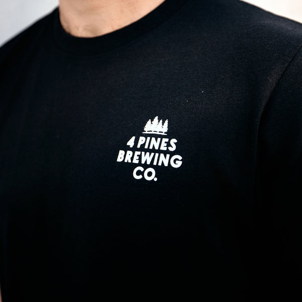 4 Pines Core Logo F&B Tee Black