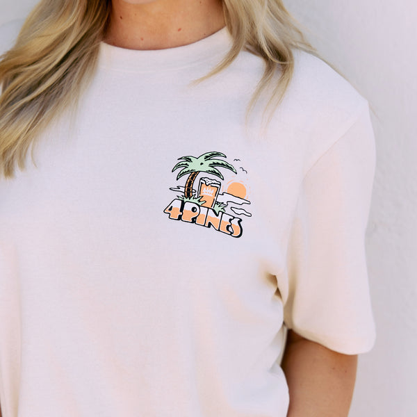 4 Pines Galah Tee Oat