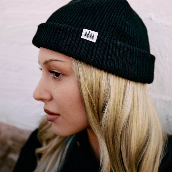 4 Pines Core Beanie Black