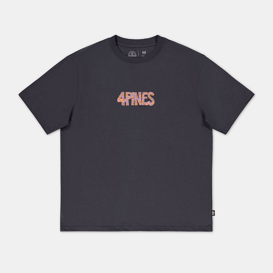 4 Pines Happy Meadow Tee Charcoal