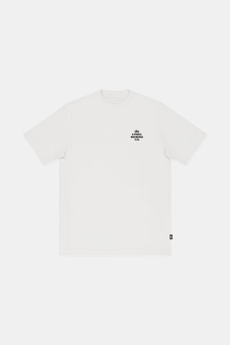 4 Pines Core Logo F&B Tee White