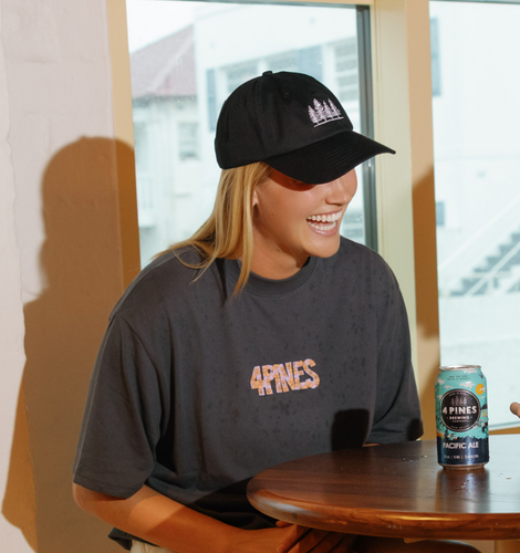 6 Panel Dad Cap Black