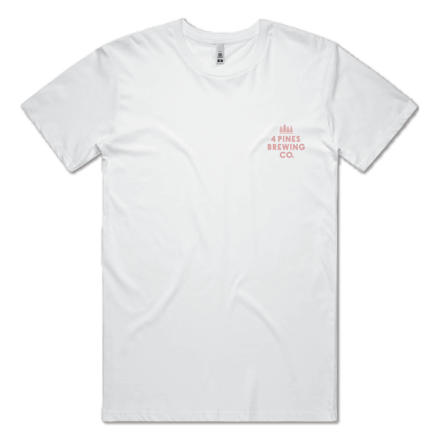 Bottle Cap Tee (Pink/White)